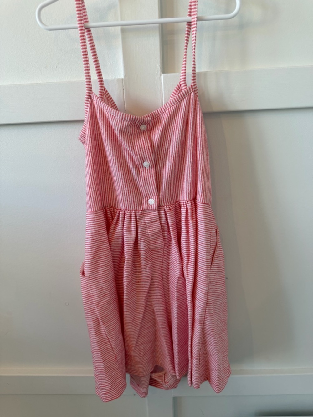 Janie and Jack Striped Pink Bow Romper - Picture 3 of 3
